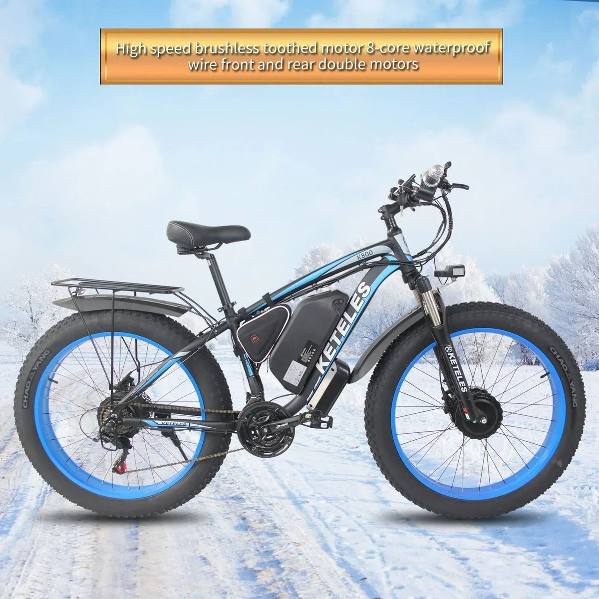 K800 Dual Motor 2000W All Terrain Fat Tire E Bike