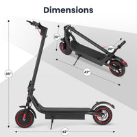 Electric Scooter,350W Motor up to 16MPH 21-24Miles Range 8.5" Solid Tires Portable Commuting Foldable Scooter for Adults with Dual Braking, Escooter for Adults Commuting