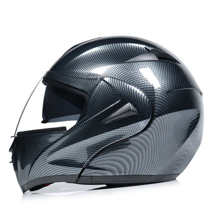 Helmet Carbon Fiber Double Mirror Electric Bike Helmet Men and Women