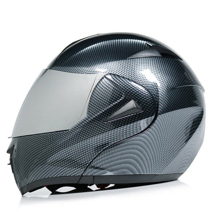Helmet Carbon Fiber Double Mirror Electric Bike Helmet Men and Women