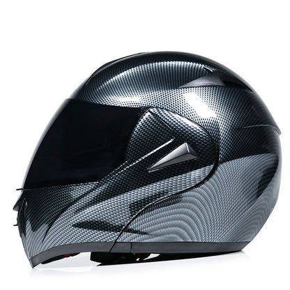 Helmet Carbon Fiber Double Mirror Electric Bike Helmet Men and Women