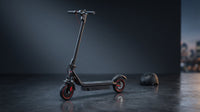 Electric Scooter,350W Motor up to 16MPH 21-24Miles Range 8.5" Solid Tires Portable Commuting Foldable Scooter for Adults with Dual Braking, Escooter for Adults Commuting — Lifestyle