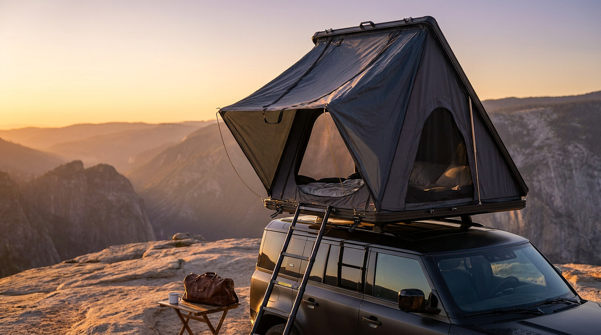 Hard Shell Rooftop Tent Pop-Up Tents 2-3 Person for SUV ‌Caravan Campervan — Lifestyle