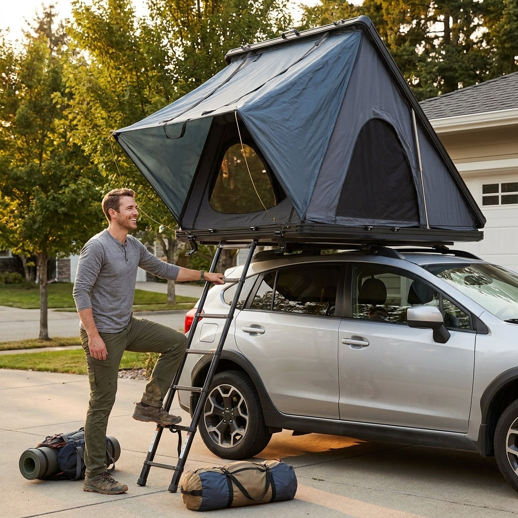 Hard Shell Rooftop Tent Pop-Up Tents 2-3 Person for SUV ‌Caravan Campervan — Lifestyle