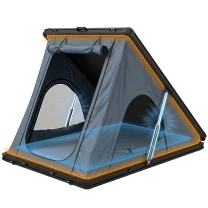 Hard Shell Rooftop Tent Pop-Up Tents 2-3 Person for SUV ‌Caravan Campervan — How It Works