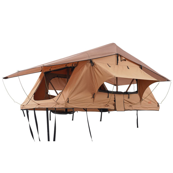 Softshell Roof Top Tent for 2-3 Person Waterproof for Jeep SUV W/ Ladder L Size