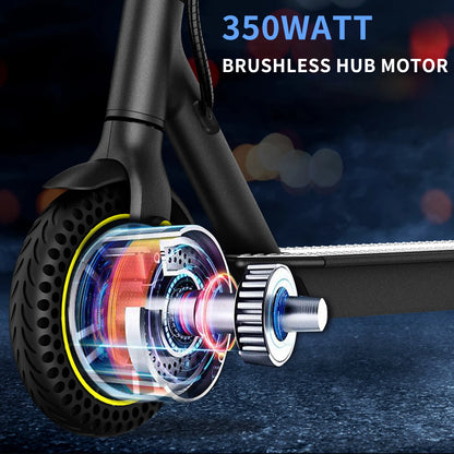 Electric Scooter US Stock 350W 36V 7.8Ah Max Speed 30Km/H APP Smart Adult Scooter 10Inch Foldable Electric Scooter