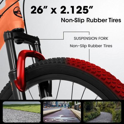 A26322 TrailLite™ – 26" Aluminum Mountain Bike (21-Speed, Dual Disc,