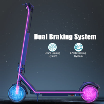 Electric Scooter for Adults, 350W Powerful Motor & 8.5" Solid Tires, Top 20 Mph & 20 Miles Range, Foldable Commuting E Scooter,Ul2272 Certified